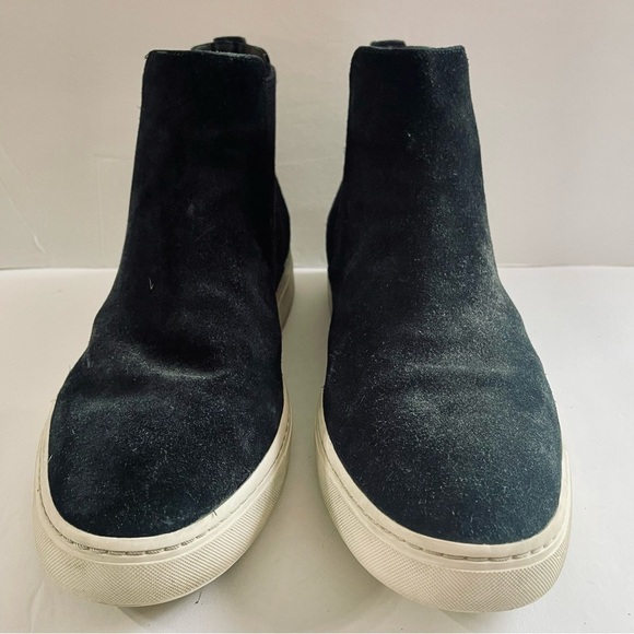 Vince Black Suede Chelsea Ankle Boots Size 10 - Picture 2 of 8